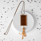 Кулон «Безумие» прямоугольник, цвет золото, цепочка чёрно-золотая, 70см - Фото 1