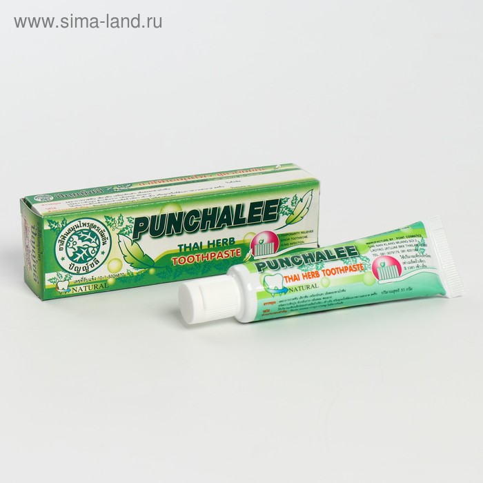 Органическая зубная паста Панчале с тайскими травами "Punchalee Herbal Toothpaste" 35 гр - Фото 1