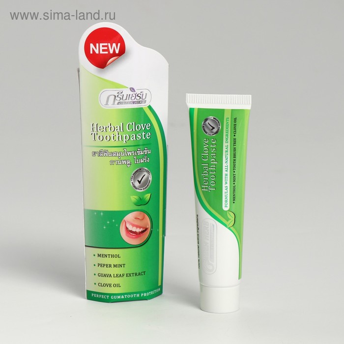 Зубная паста растительная "Green Herb toothpaste" 30 гр - Фото 1