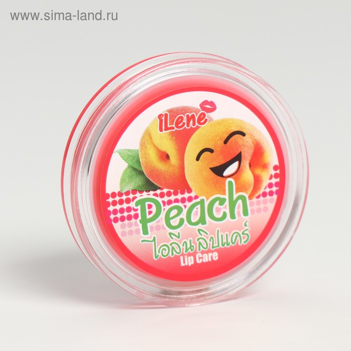 Бальзам увлажняющий для губ со вкусом персика "Llene lip care Peach" - Фото 1