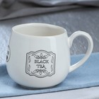 Чашка "Петелька", белая, чёрная деколь чай, 0.35 л, микс - Фото 6