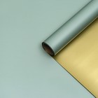 Пленка для цветов «Пленка с золотом», серо-зелёная, 0.57×5 м ±5% см - Фото 4