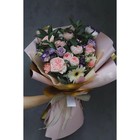 Пленка для цветов "Пленка с золотом", цвет чайной розы, 58 см х 5 м - Фото 5