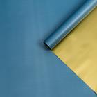 Пленка для цветов "Пленка с золотом", цвет серо-голубой, 58 см х 5 м - фото 9562500