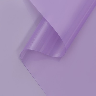 Пленка для декора и флористики, однотонная, светлая, «Хрусталь», голубая, розовая, рулон 1 шт., 0.58×5 м