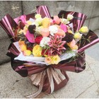 Пленка для цветов "Глянец", рубиновый, 58 см х 5 м - Фото 5