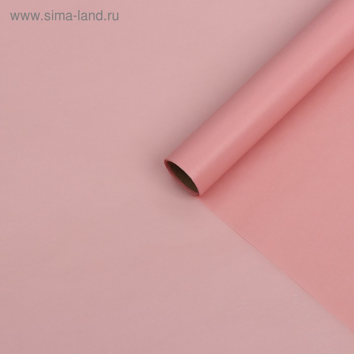 Бумага тишью водоотталкивающая, цвет розовый лотус, 58 см х 5 м - Фото 1