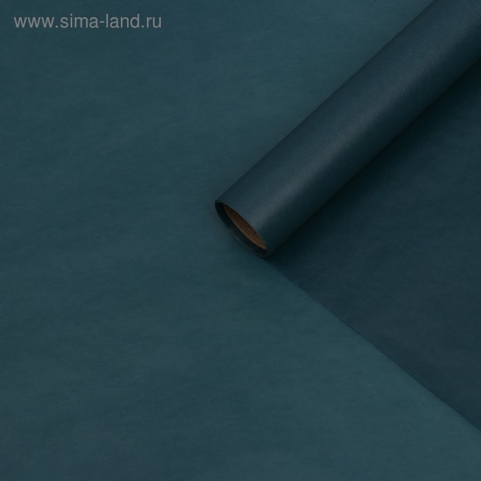 Бумага тишью водоотталкивающая, цвет изумрудно-зеленый, 58 см х 5 м 19 микрон - Фото 1