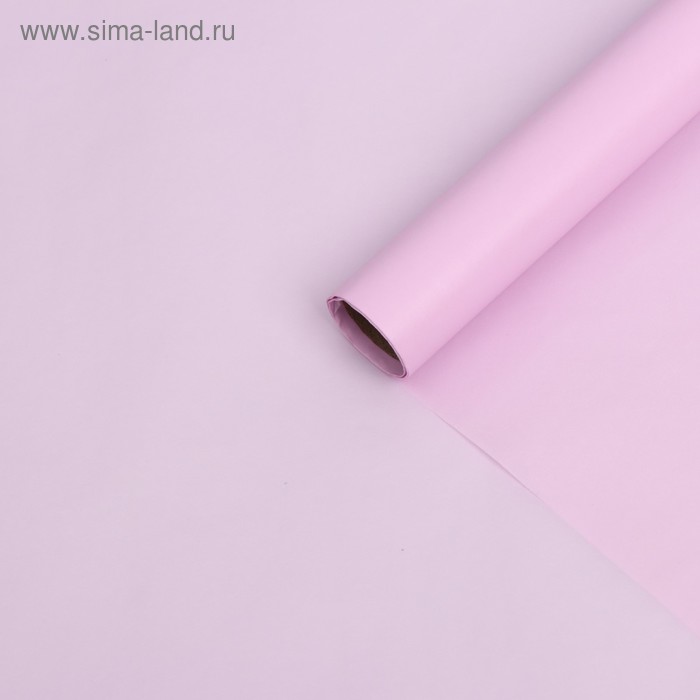 Бумага тишью водоотталкивающая, цвет светло-розовый, 58 см х 5 м 19 микрон - Фото 1