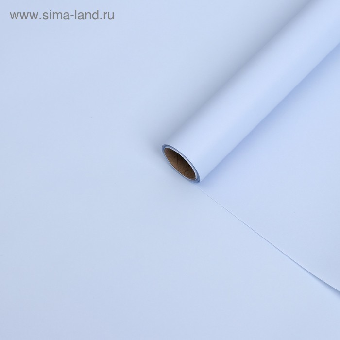 Бумага тишью с ламинацией, цвет лазурь, 58 см х 5 м 75 микрон - Фото 1