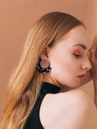 Серьги пластик «Танзания», полукруг бежевый леопард, цветные - Фото 2