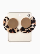 Серьги пластик «Танзания», полукруг бежевый леопард, цветные - Фото 5