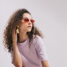 Серьги пластик «Вивьен» лимоны, цвет жёлто-белый - Фото 4