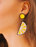 Серьги пластик «Вивьен» лимоны, цвет жёлто-белый - Фото 7