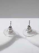 Серьги пластик "Вивьен" спираль-овал, цвет чёрно-белый - фото 809213909