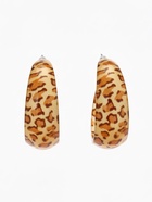 Серьги кольца акриловые QF «Леопард», d=5.5 см - Фото 2