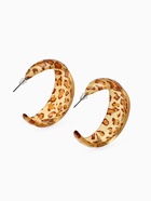 Серьги кольца акриловые QF «Леопард», d=5.5 см - Фото 5