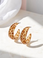 Серьги кольца акриловые QF «Леопард», d=5.5 см - Фото 6