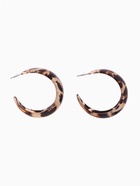 Серьги кольца QF «Тёмный леопард» d=4.5 см - Фото 4