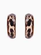 Серьги кольца QF «Тёмный леопард» d=4.5 см - Фото 7