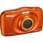 Фотоаппарат Nikon CoolPix W150, 13.2мп, 1080p, 21Мб, SDXC, CMOS, HDMI, WiFi, оранжевый - Фото 1
