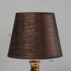 Лампа настольная керамика "Цветы-лиана" бронза, стразы Е14 40Вт 38х20х20 см - Фото 4