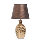 Лампа настольная керамика "Цветы-лиана" бронза, стразы Е14 40 Вт 38×20×20 см - Фото 10