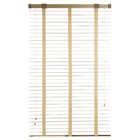 Деревянные жалюзи, размер 80х160 см, цвет зебрано белое - Фото 2