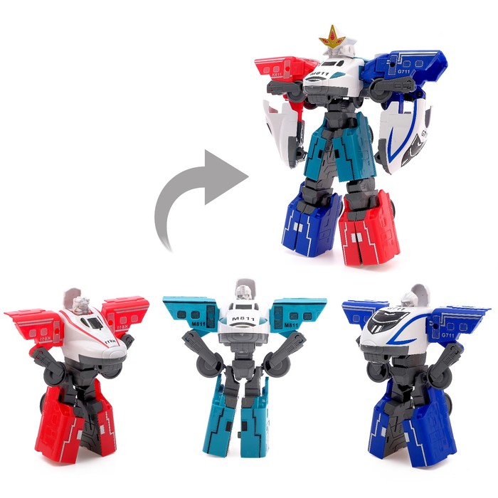 Робот «Поезд», трансформируется, МИКС 46578