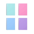Тетрадь на спирали ErichKrause. Pastel А5, 80 листов, в клетку, пластиковая обложка, блок офсет, белизна 100%, МИКС - Фото 8