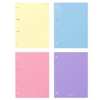 Тетрадь на кольцах А4 80 листов в клетку ErichKrause Pastel, пластиковая обложка, блок офсет 100% белизна, МИКС - Фото 3