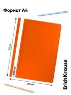 Папка-скоросшиватель А4 140 мкм, ErichKrause Fizzy Neon, микс неон, прозрачный верх, до 130 листов - Фото 7