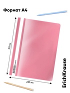 Папка-скоросшиватель А4, 180 мкм, ErichKrause Diagonal Pastel, с перфорацией, с тиснением «диагональ», микс - Фото 13