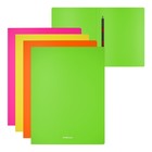 Папка с пружинным скоросшивателем А4, 600 мкм, корешок 17 мм, ErichKrause Matt Neon, микс - Фото 1