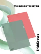 Папка-уголок А4, 160 мкм, ErichKrause Glossy Classic, прозрачная, микс - Фото 5