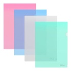 Папка-уголок А4, 160 мкм, ErichKrause Glossy Classic, прозрачная, микс - Фото 7