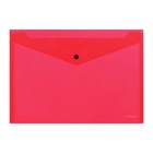 Папка-конверт на кнопке А4, 140 мкм, ErichKrause Fizzy Classic, полупрозрачная, МИКС - Фото 4