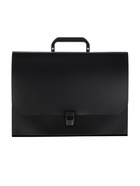 Папка-портфель А4, 12 отделений, 600 мкм, ErichKrause Matt Classic, до 350 листов, чёрная - Фото 1