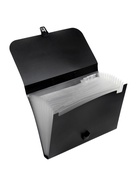 Папка-портфель А4, 12 отделений, 600 мкм, ErichKrause Matt Classic, до 350 листов, чёрная - Фото 3