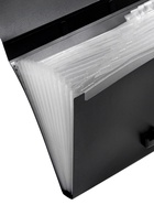 Папка-портфель А4, 12 отделений, 600 мкм, ErichKrause Matt Classic, до 350 листов, чёрная - Фото 4