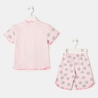 Пижама для девочки «Мяу» цвет розовый, рост 98 см - фото 35234056