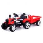 Электромобиль «Трактор», с прицепом, 2 мотора, цвет красный - фото 5835767