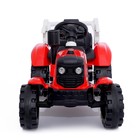 Электромобиль «Трактор», с прицепом, 2 мотора, цвет красный - фото 3850053