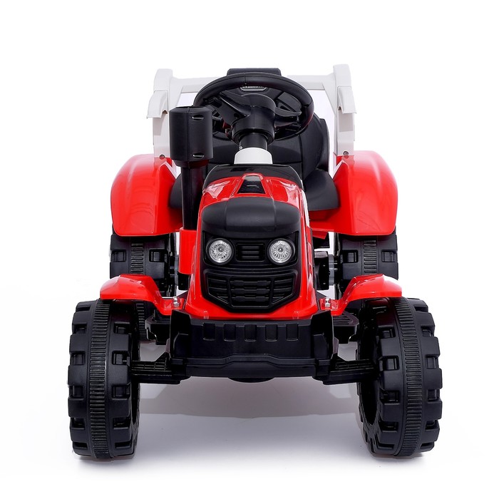 Электромобиль «Трактор», с прицепом, 2 мотора, цвет красный - фото 1907077071