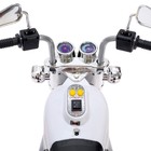 Электромобиль «Чоппер», детский, световые и звуковые эффекты, цвет белый - Фото 7