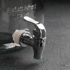 Диспенсер для напитков стеклянный «Йоркшир», 4 л, 25×15 см, рисунок и кран МИКС - Фото 2