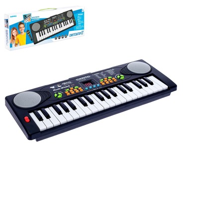 УЦЕНКА Синтезатор «Весёлые мелодии», микрофон, 37 клавиш, МИКС