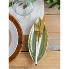 Блюдо керамическое сервировочное «Дендрарий», 20.5×8.5×1.5 см, зелёное - Фото 9