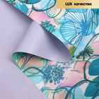 Пленка для цветов "Цветы", светло-фиолетовый 58 см х 5 м - Фото 1