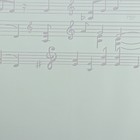 Пленка для цветов "Ноты", светло-зеленый, 58 см х 5 м - Фото 3